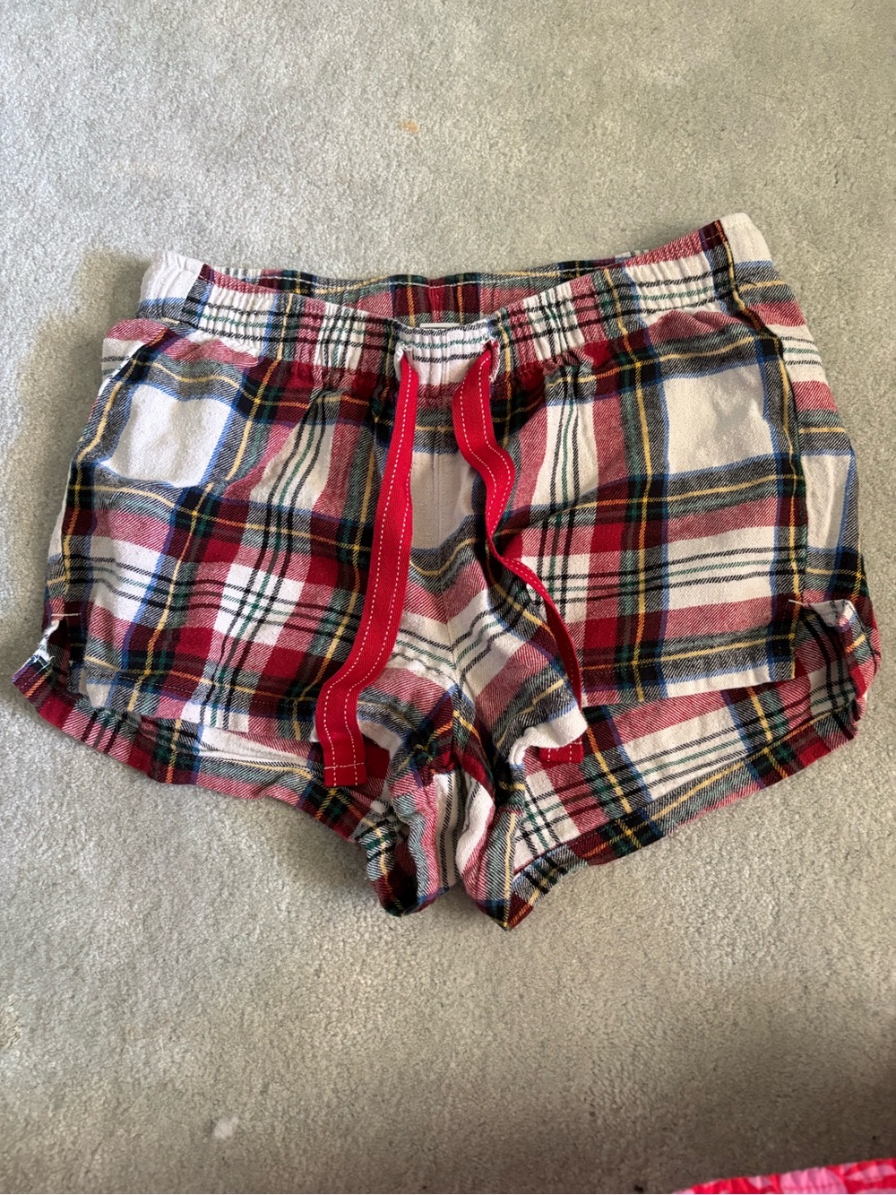 Old Navy Red, White and Blue Plaid Sleep Shorts